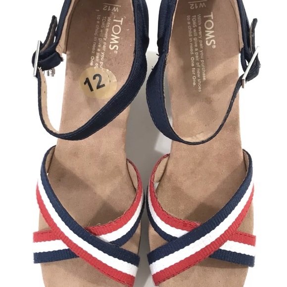 TOMS election collection charms wedge New Sz 12 - Picture 6 of 8
